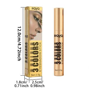 3-Color Gradient <b>Eyeshadow</b> Stick | Waterproof <b>Shimmer</b> Matte Eye Makeup Pen - Product Image 6