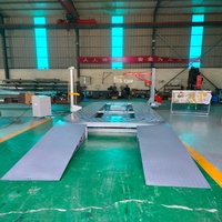 Banc de redressage de châssis automobile certifié CE pour la réparation de carrosseries après collision, plateforme de levage complète