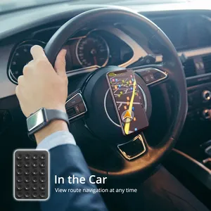 Ventouse en silicone autocollant arrière ventouse support pour téléphone tapis de ventouse en silicone support mural pour Smartphone fixe pour les carreaux de céramique en verre - Product Image 6