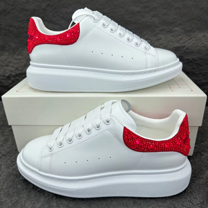 Chaussures de créateur de qualité supérieure pour hommes et femmes, baskets décontractées à plateforme, doublure en cuir véritable, fermeture à lacets, chaussures rehaussantes pour la marche - Product Image 4