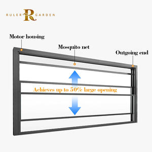 Fenêtres en aluminium personnalisées Villa commerciale Maison anti-ouragan Anti-typhon Balcon Patio Terrasse Fenêtre <span class=keywords><strong>de</strong></span> levage intelligente - Product Image 2