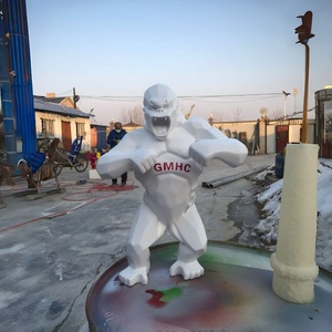 Escultura <span class=keywords><strong>de</strong></span> Gorila King Kong <span class=keywords><strong>de</strong></span> Fibra <span class=keywords><strong>de</strong></span> Vidrio, Pintada con Letras <span class=keywords><strong>de</strong></span> Grafiti, Estatua <span class=keywords><strong>de</strong></span> Gorila Grande para Decoración <span class=keywords><strong>de</strong></span> Arte Callejero en Centros Comerciales, Arte Pop - Product Image 4