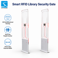 Puerta de Seguridad RFID HF/UHF de 13.56MHz para Bibliotecas, Sistema Antirrobo para Libros ISO15693, Puerta Inteligente de Entrada para Bibliotecas, OEM ODM