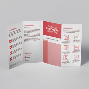 Custom Double Sided Brochure <strong>Printing</strong> Paper Folding Paper <strong>Printing</strong> Services - Product Image 1