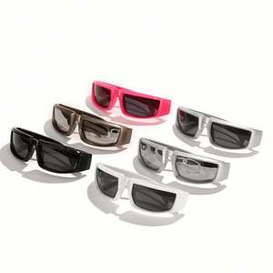 Lunettes de soleil de cyclisme rétro carrées pour hommes, style punk, monture petite, lunettes de sport pour femmes, collection 2022 personnalisée - Product Image 4