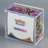 Boîte de rangement transparente en acrylique pour booster pack de poker – Étui de protection et de présentation