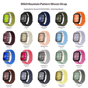 Bracelet en nylon tressé à motif montagne pour l'extérieur, compatible avec <span class=keywords><strong>Huawei</strong></span> <span class=keywords><strong>Fit</strong></span> 4 Pro <span class=keywords><strong>Fit</strong></span> 3 Watch Band - Product Image 5
