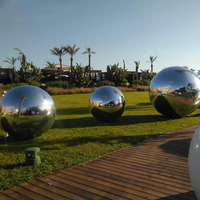 Grande boule miroir gonflable brillante, sphère miroir gonflable décorative, ballon miroir réfléchissant en PVC de grande taille pour Noël, mariage