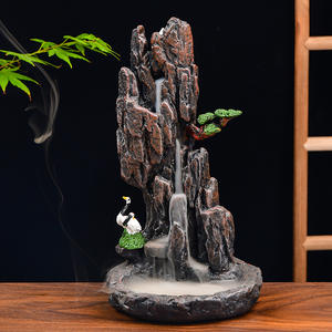 Encensoir de parfum en résine Décoration de montagne Encensoir en résine Porte-encens à refoulement Cascade Brûleur d'encens Ornement d'aromathérapie - Product Image 6
