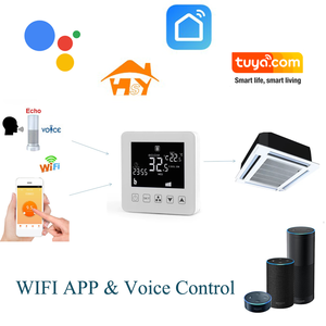 HY08AC-2-WIFI Holiday Mode <strong>Modbus</strong> RS485 0-10V 24V Tuya Wifi <strong>Thermostat</strong> for Central air Conditioner Fan Coil Units - Product Image 2