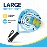 Ensemble de paddle-tennis junior avec logo personnalisé, kit de paddle pour jeunes débutants avec balle en mousse silencieuse Typti