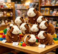 Peluche personnalisée OEM ODM pour cochon d'Inde, jouet en peluche Kawaii pour collection, cadeaux promotionnels, design personnalisé