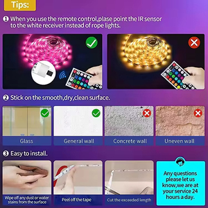 Venta al por mayor Led Digital Strip 60Leds/M RGB Direccionable Led Strip <span class=keywords><strong>Magic</strong></span> Color DC5V Smart Led Pixel Strip - Product Image 5