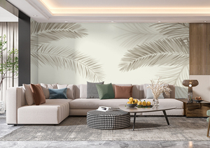 <span class=keywords><strong>Mural</strong></span> de papel de pared con hojas botánicas tropicales impresas en 3D personalizadas, decoración de interiores, <span class=keywords><strong>Pintura</strong></span> Artística impermeable a prueba de humedad - Product Image 2