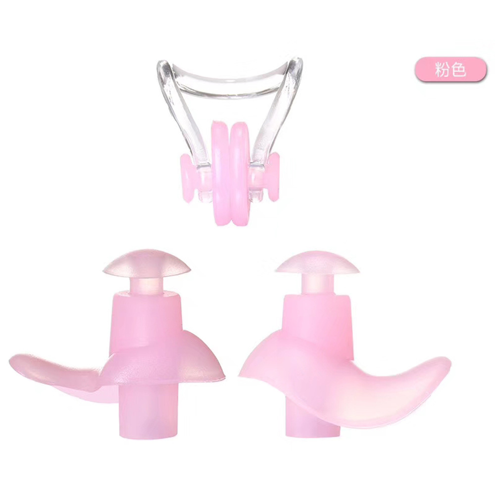 Pink: Earplugs and nose clips (boxed)