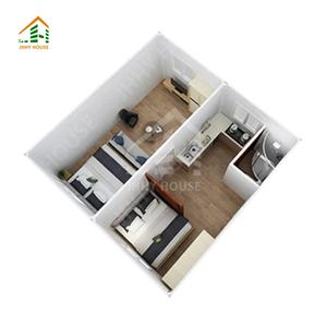 บ้านคอนเทนเนอร์พับได้แบบโมดูลาร์ขนาดเล็ก ชุดประกอบเอง ขนาด 20 ฟุต 40 ฟุต ยี่ห้อ China Shipping - Product Image 2