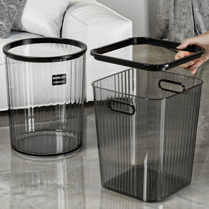 Phong Cách Mới Nhà Phòng Tắm Lớn Thùng Rác Bin Nhựa Cao cấp Sang Trọng Mà Không Cần Thiết Kế Đơn Giản Nắp Cho Nhà Bếp Phòng Khách Nhà Vệ Sinh - Product Image 4