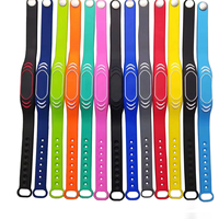 Pulseras de Silicona RFID Programables HF Vibrantes Impermeables 13.56mhz RFID NFC Pulsera Ajustable