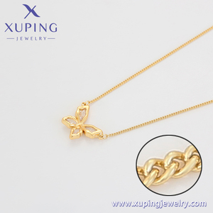 Ожерелье-01769 xuping ювелирные изделия 14K золотого цвета элегантное, старинное/Королевское модное ожерелье Дельфин ожерелье бабочка для женщин - Product Image 5