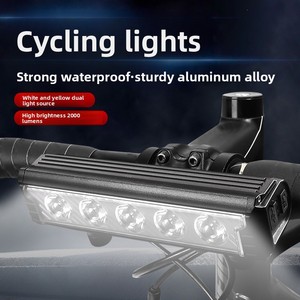 Phare avant de vélo de montagne à énergie solaire longue portée, lampe de cyclisme haute puissance étanche pour les sorties nocturnes et les trajets urbains - Product Image 4