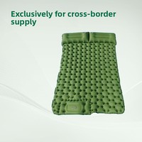 Matelas de camping gonflable double portable, imperméable, pour tente, voyage, randonnée, camping en voiture