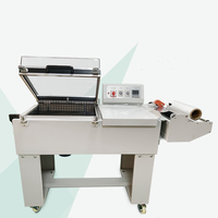 Film plastique manuel pour bouteilles d'eau minérale Machine semi-automatique 2 en 1 pour l'emballage rétractable de type L