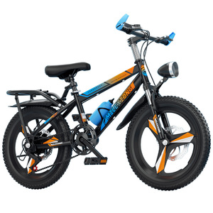 Vélo de montagne pour enfants, garçons et filles, cadre en acier à haute teneur en carbone, absorption des chocs, frein à disque, roue monobloc - Product Image 1