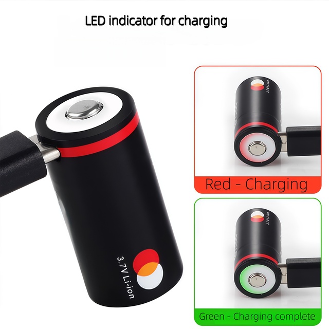 LN CR123 Cr123a USB Rechargeable Lithium Ion Battery 3.7V 900mAh 16340 Battery for Sights, Cameras, and Smoke Alarms.