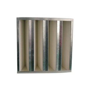 De alta calidad de gran volumen de aire V tipo de filtro de Sub-alta eficiencia del filtro de aire - Product Image 1