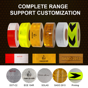 2 inch kim cương lớp hip egp phản quang sticker tự dính xe tải an toàn Dot ECE cintas reflectivo băng phản chiếu cho xe - Product Image 5