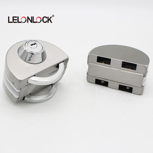 Cerradura comercial de acero inoxidable para puerta doble de vidrio templado sin marco para oficina/entrada de tienda minorista - Product Image 2