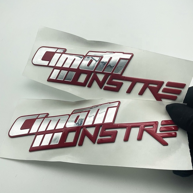 High Quality Custom Made 3D Chrome Car Plastic Decals logo Sticker Auto Motorcycle logo Emblems