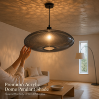 Abat-jour en acrylique transparent de remplacement pour lampe suspendue au plafond
