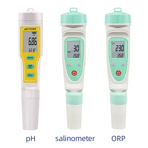 الرقمية Salimeter المحمولة ملوحة درجة الحرارة ORP تستر مقياس درجة الحموضة مع ATC لتربية الأحياء المائية