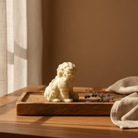 Savon Lion 3D Fait Main - Barre de Savon Naturel à la Glycérine en Forme d'Animal avec Huiles Essentielles, Cadeau Spa pour Hommes et Enfants, Savon Exfoliant pour la Douche