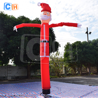 5M Décoration de Noël Père Noël Gonflable Air Man Publicité Gonflable Air Dancer