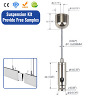 Kit de suspension universel pour plafond, câble réglable pour lampe suspendue et luminaire de lustre