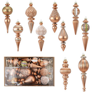 New Multi-color Electroplated Irregular Water Drop Christmas Balls Set Painted Xmas <b>Tree</b> Ornaments Holiday Decor - Product Image 4