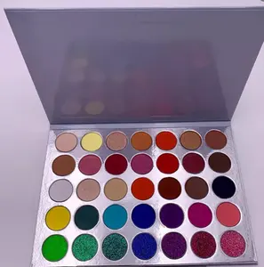 Paleta de sombra de ojos cuadrada, personalizada, con su propio logotipo, sombra de ojos de alta pigmento, belleza, larga duración