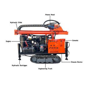 Machine puissante et fiable pour les travaux publics, équipement de forage de puits d'eau pneumatique - Product Image 5