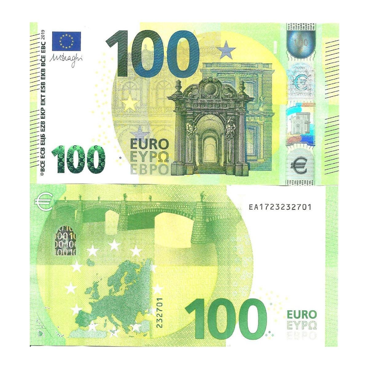 Euro -100 valeur faciale