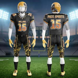 Customized American Football Jerseys Pants Set Breathable Quick Dry Sublimated Teamwear Lightweight Padded Practice Game Uniform - Product Image 2