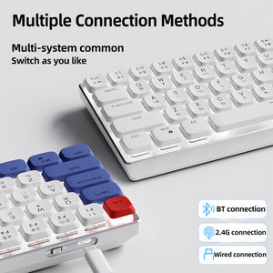 Clavier mécanique compact EWEADN MK68 à 68 touches avec panneau en alliage d'aluminium, interrupteurs à profil bas et connectivité triple mode - Product Image 5