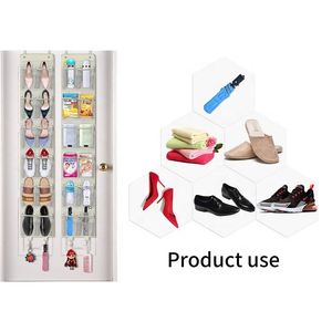 12 Pockets Crystal Clear Pvc Over Door Hanging <b>Shoe</b> Rack Creative <b>Shoes</b> Shelf Slippers Holder Organizer - Product Image 3