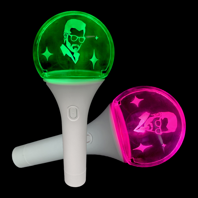 LSD LED Venue Control K-POP Concert Official Light up Stick 2.4GHz Remote Control Acrylic Sheet Cheer Fan Club Model 580A Modern