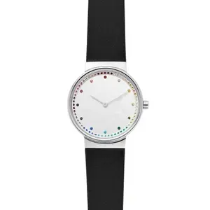 Montre à Quartz avec Logo personnalisé, Unique, de luxe, saphir, diamant en cristal, montre en acier inoxydable, robe élégante pour dames