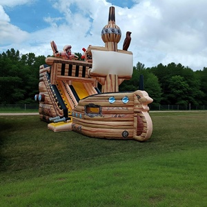 Toboganes de Agua Inflables Grandes para Exteriores, Tobogán Acuático Pirata para Adultos y Niños - Product Image 4