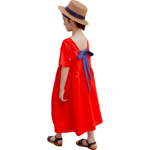 Nouvelle robe en coton à fleurs colorées de style princesse indienne moderne pour filles, conçue pour l'été, provenant d'un fournisseur chinois. - Product Image 1