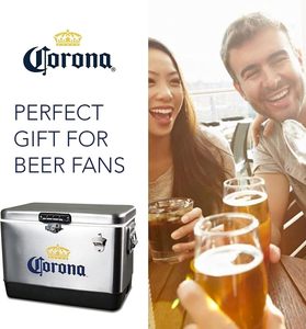 Glacière portable en acier inoxydable 30L/40L/50L pour bière Corona, seau à glace isotherme, glacière métallique personnalisée pour l'extérieur - Product Image 5