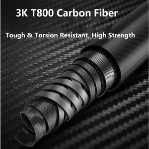 Fibra de carbono T800 de grado aeroespacial: Diseñada con tela de carbono de alto módulo para máxima rigidez y rendimiento ultraligero de 120 g. - Product Image 3